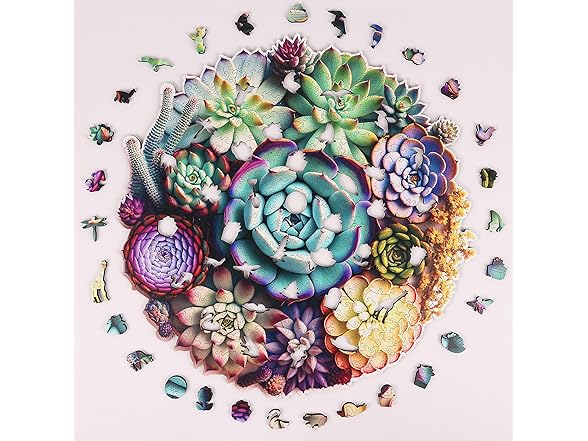 1000 Pcs Wooden Plant Puzzle