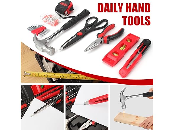 51-Piece Red Tool Set