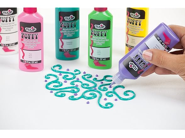 Tulip Puffy Paint: 3-D Fashion Paint 6Pk