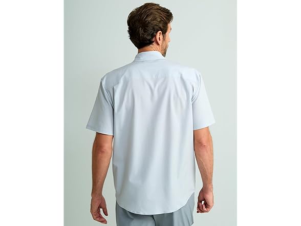 HUK Mens Short Sleeve Button Down