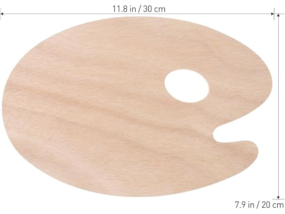 ULTNICE Wooden Paint Palette Oil Paint - Gallery 7