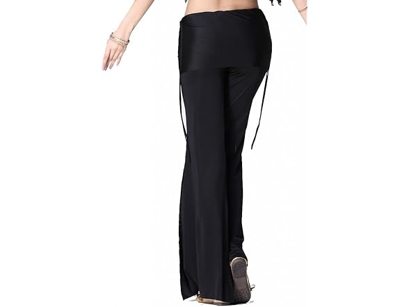 ZLTdream Women (M) Belly Dance Slit Milk Pants