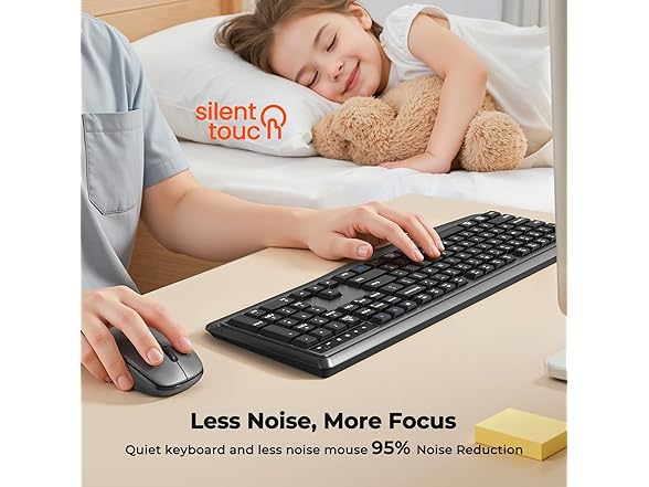 Wireless Keyboard and Mouse Combo | 2.4G/BT