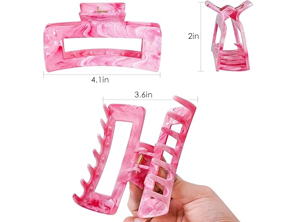 SHINLEA 3Pcs Hair Claw Clips for Women
