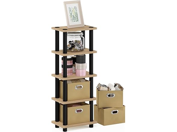 FURINNO LAci 4-Bins System Rack