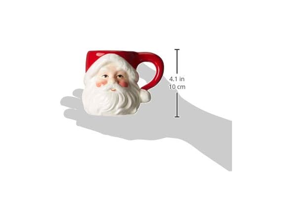 Cosmos Gifts Ceramic Classic Santa Heads Mugs