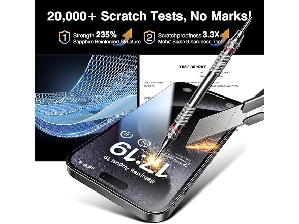EZ-GLAZ iPhone 15 Pro Max Screen Protector 4+2 Pack
