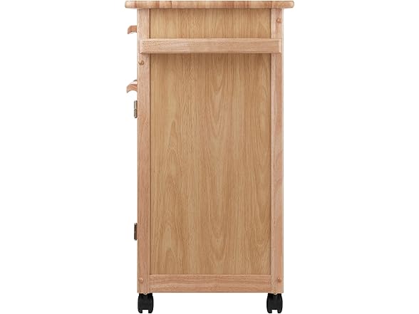 Winsome Wood Kitchen Cart, Natural, Single Drawer