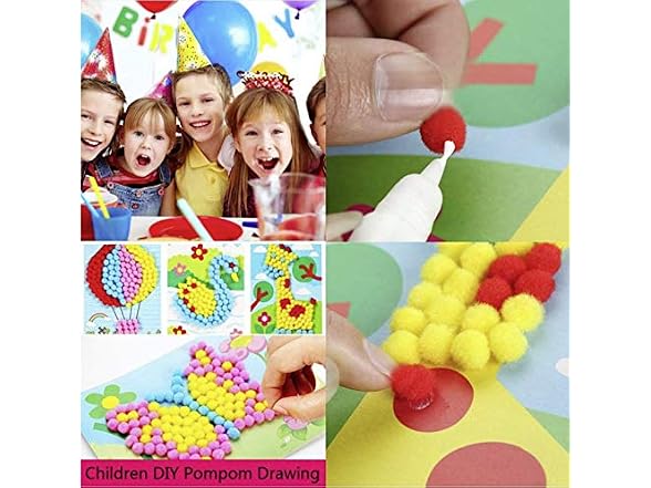 YYCRAFT 100pcs 1 inch Craft Pom Poms Balls