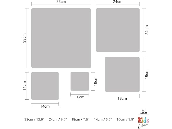 NAKLEO Painting Stencils Set for Kids, 5