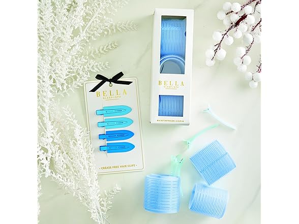 Crease Free Hair Clips Set of 4, Ombre Blue