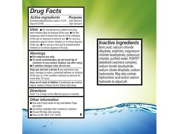 Refresh Relieva Eye Drops Artificial Tears 0.33oz