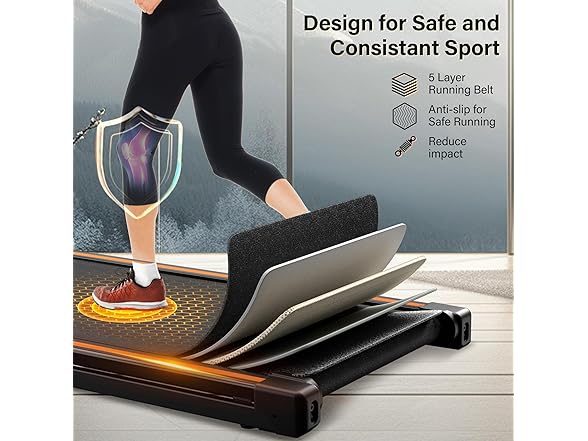ACTFLAME Walking Pad with Incline, Portable Treadmill for Ho (Open Box)