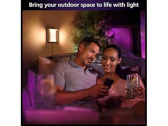 Philips Hue Impress Outdoor Wall Light Wide (Low-volt)