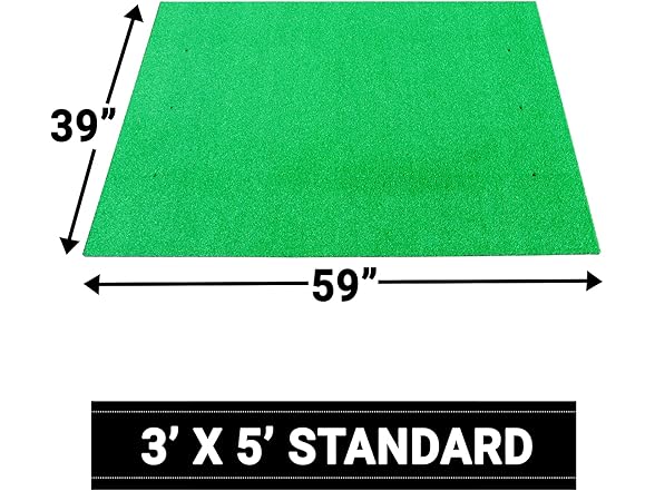 Golf Practice Hitting Mat w/ Balls & Tees