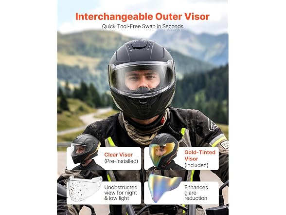 VEVOR Full Face Motorcycle Helmet DOT Approved