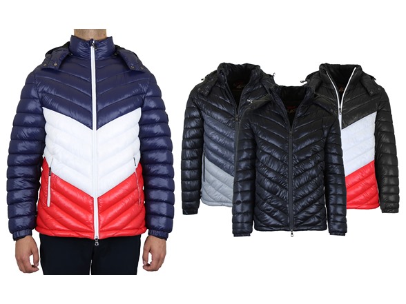 Mens Quilted Puffer Bubble Jacket