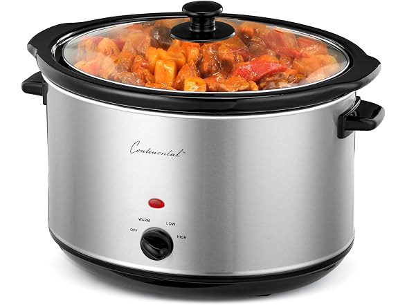 Continental Electric 6 Qt. Oval Slow Cooker
