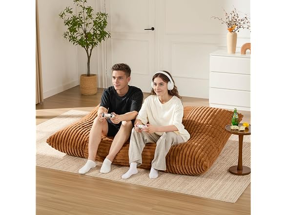 3-in-1 Giant Bean Bag Chair for Adults
