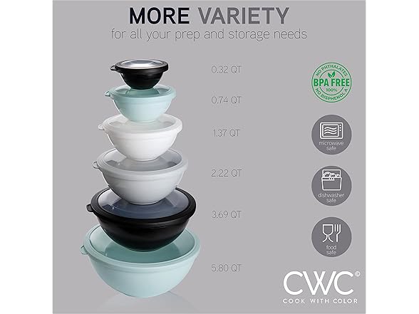 COOK WITH COLOR Mixing Bowls