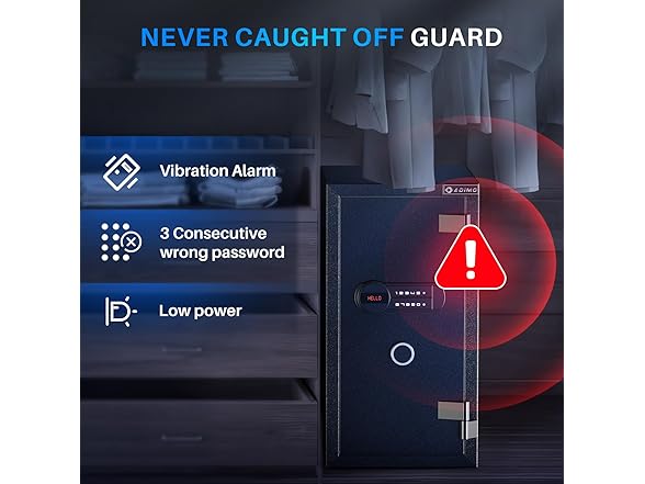 ADIMO Heavy-Duty Fireproof Safe Box 3.47 Cu. Ft.