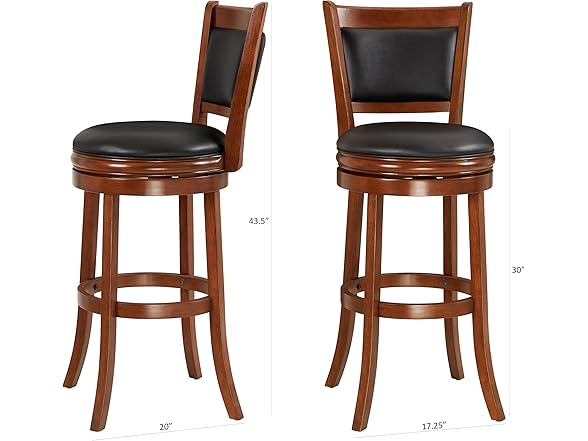 Ball & Cast Swivel Pub Height Barstool 29"