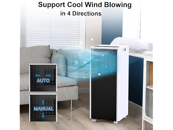 Vossfamul 3-in-1 Air Conditioner 8000BTU Portable