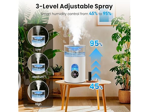 GloryAir Cool & Warm Mist Humidifier
