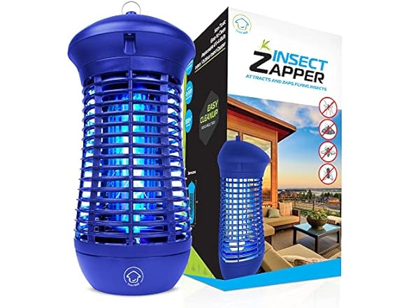 Livin’ Well Blue Bug Zapper Indoor Outdoor