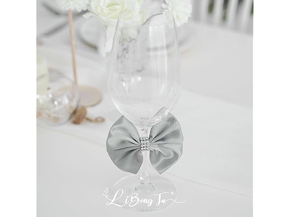 LiBongTa 3.5 Silver Bow Premade Bows