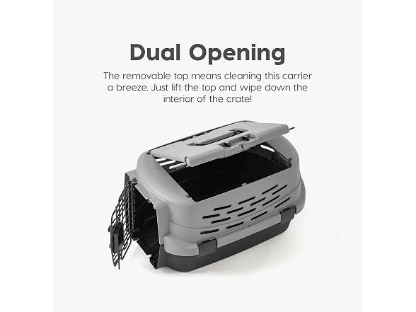 IRIS USA Pet Carrier, 23" Cat & Dog Carrier