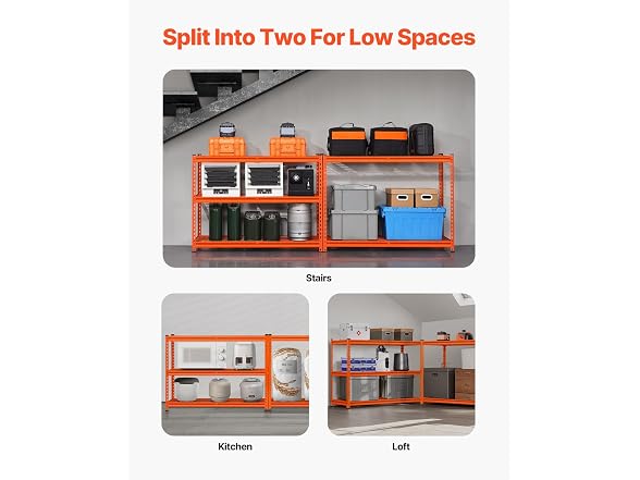 Storage Shelves 5 Tiered 2500 lbs