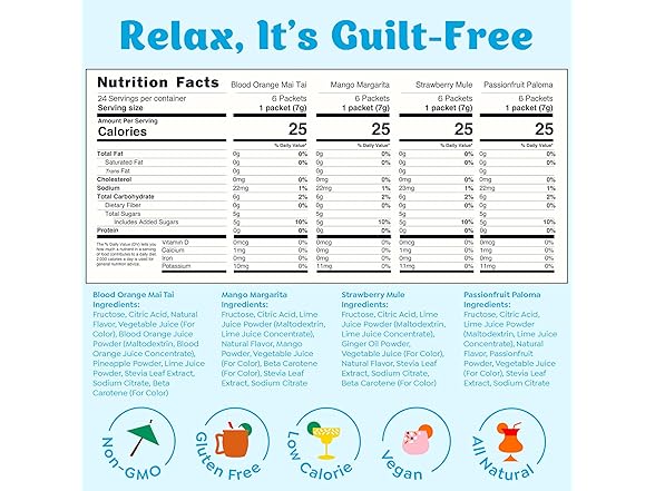 Craftmix Cocktail Mixer Variety, 24pk