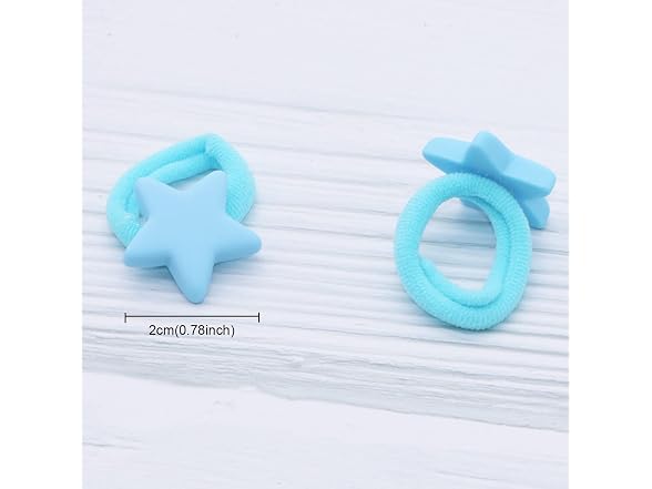 Misgirlot Baby Hair Ties Seamless Cotton 50 Pc