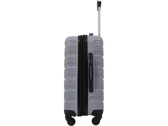 Wrangler 4 Piece Miami Luggage and Packing Cubes Set, Sharkskin