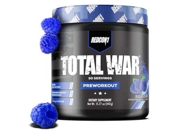 Total War Pre Workout Blue Raspberry
