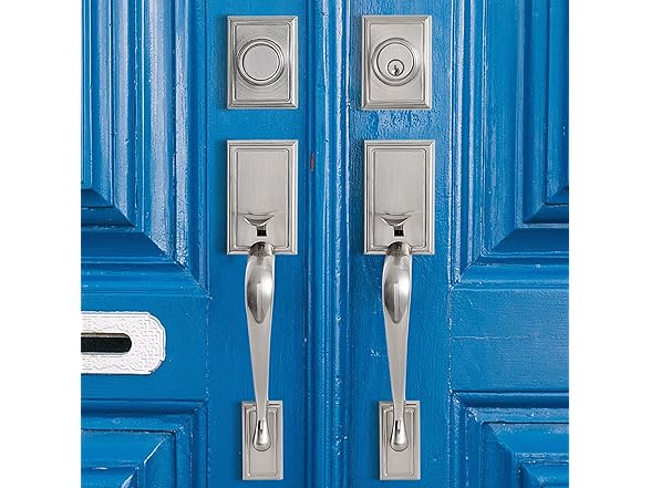 GUA OYH Double Door Handleset, Nickel