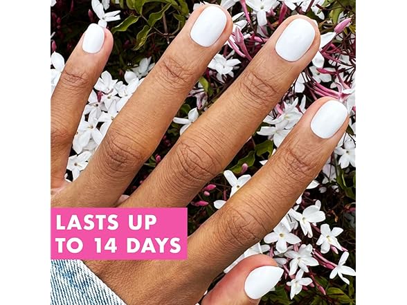 Olive & June Instant Mani Press On Nails (Glue) | Crisp White