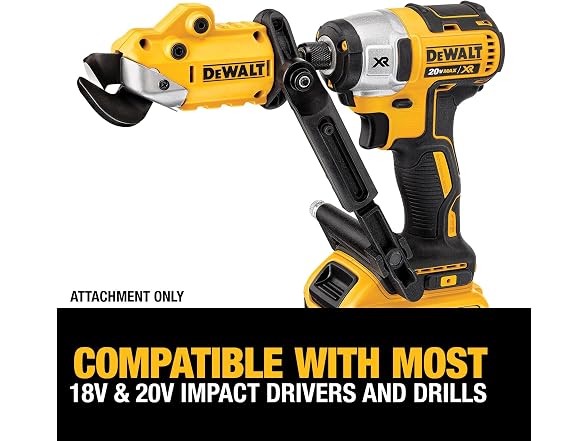 Dewalt DWASHRIR 18 Gauge Metal Shears Attachment, Impac
