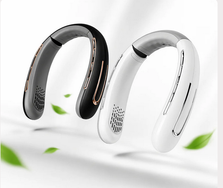 Rechargeable 4000 mAH Portable Fan Necklace - Gallery 17