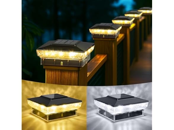 KEILAIMO BC075725080091 Solar Post Cap Lights
