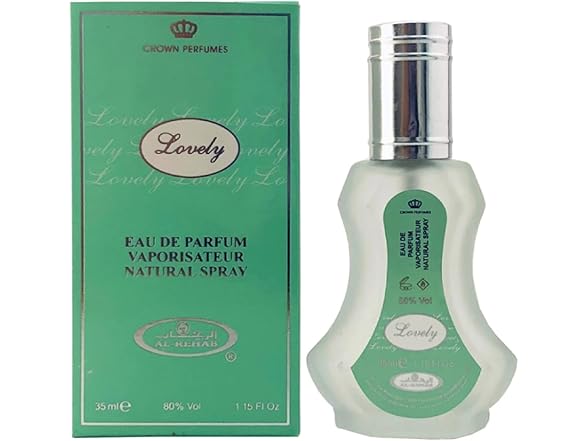 Al Rehab Lovely Eau de Parfum Spray for Unisex, 1.18 Ounce