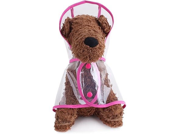 Topsung Waterproof Puppy Raincoat Blue Trans
