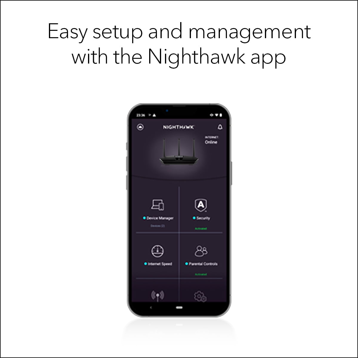 Netgear Nighthawk AX2400 Wi-Fi 6 Router (Open Box) - Gallery 11