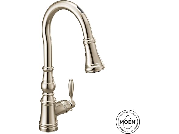 Moen Weymouth Chrome Smart Faucet Touchless Pull-Down