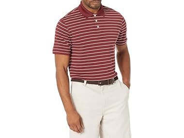 $8.99, Was $19.90, 54% Off! Amazon Essentials Mens Golf Polo Shirt dealfomo