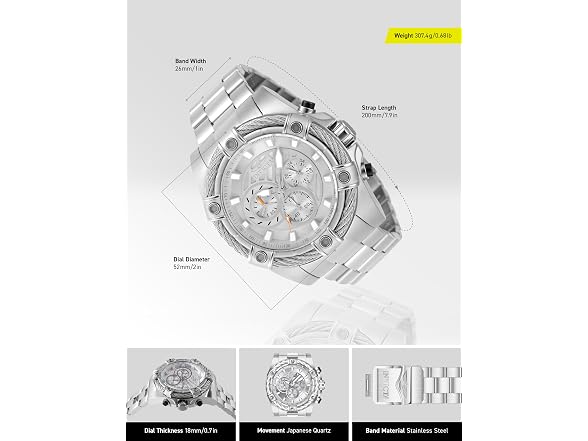 Invicta Bolt Quartz Chronograph Dial Watch