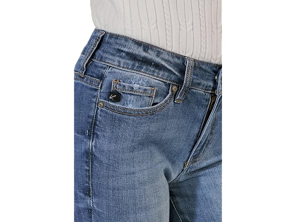 Kan Can Women (28) Mid-Rise Ankle Frayed Jeans