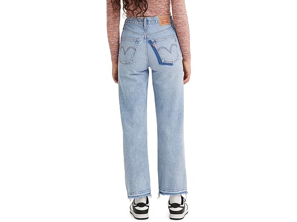 Levis Womens Ribcage Straight Ankle Jeans (24)