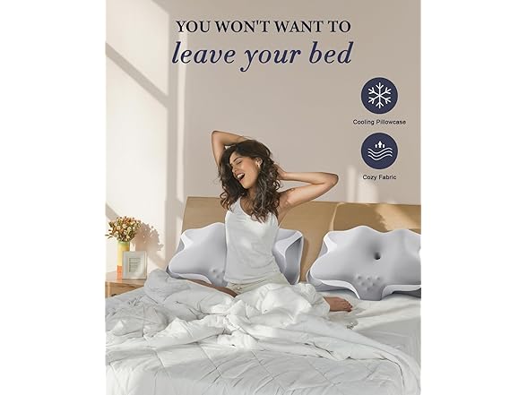 Silkena Cervical Neck Pillow for Pain Relief